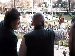 PM Modi, Argentina’s President Milei greet supporters