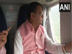 
      
      CM Dhami conducts aerial survey of flood-hit areas of Uttarkashi
      
      