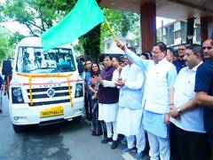 
      
      Uttarakhand CM Pushkar Singh Dhami flagged of 20 new AC UTC tempo
      
      