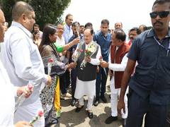 
      
      Chhattisgarh: JP Nadda plants sapling at campaign 
      
      