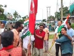 
      
      Clash broke out between TMC members and Trade Union leaders 
      
      