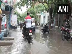 
      
      Heavy rainfall causes water logging in Uttam Nagar’s Bindapur are
      
      