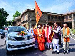 
      
      U'khand CM Dhami flags off Kalash Yatra for Surya idol Jalabhishe
      
      