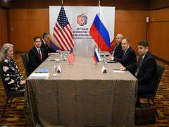 
      
      US, Russia top diplomats meet again over Ukraine at ASEAN summit
      
      