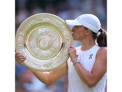 
      
      Swiatek runs riot to lift her maiden Wimbledon title 
      
      