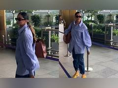 
      
      Deepika Padukone stuns in a chic oversized shirt look
      
      