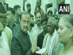 
      
      BJP MP meets family of man killed after falling into open drain
      
      