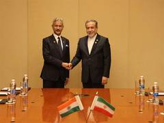
      
      EAM Jaishankar meets Iranian Foreign Minister on sidelines of SCO
      
      