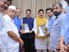 
      
      Uddhav Thackery meets CM Devendra Fadnavis amid language row
      
      