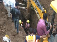 
      
      2 labourers working on sewer line project buried due to mudslide
      
      