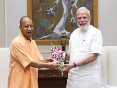 
      
      UP CM Yogi Adityanath meets PM Modi, Amit Shah
      
      