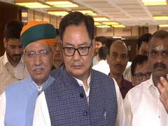 
      
      100 MPs sign for removal of Justice Verma: Kiren Rijiju
      
      