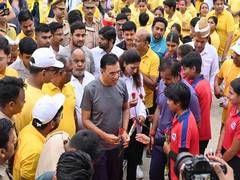 
      
      Mandaviya encourages youth to take up cycling 
      
      
