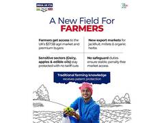 
      
      Indian farmers get preferential access to huge UK agri market
      
      