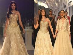 
      
      ICW 2025: Tara Sutaria looks regal as she walks the ramp for Isha
      
      