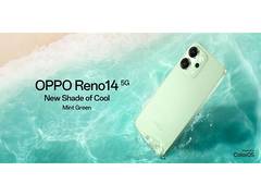 
      
      OPPO Unveils Refreshing Mint Green Reno14 5G
      
      