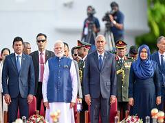 
      
      PM Modi, Maldives leaders observe special parade
      
      