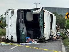 
      
      More than 20 tourists were injured in a bus accident 
      
      