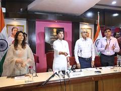 
      
       Scindia chairs Sanchar Saathi Stakeholders meet 
      
      