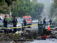 
      
      US Navy fighter jet crashes in California
      
      