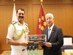 
      
      Navy Chief Admiral Dinesh K Tripathi meets Japan Defence Minister
      
      