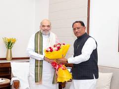 
      
      Chhattisgarh CM Vishnu Deo Sai meets Amit Shah
      
      