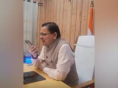 
      
      Uttarakhand CM Pushkar Singh Dhami congratulates Priyanka Negi
      
      
