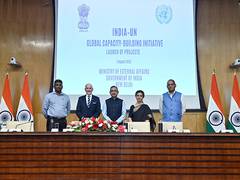 
      
      India launches four projects partnered with UN
      
      
