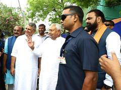 
      
      Bihar CM launches 71 police vehicles
      
      