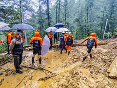
      
      Monsoon fury in Himachal leaves 403 roads blocked
      
      