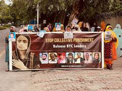 
      
      Amid state intimidation, Baloch families continue sit-in protest
      
      