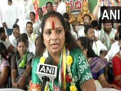 
      
      Telangana: BRS MLC K Kavitha hold a 72-hour hunger strike protest
      
      