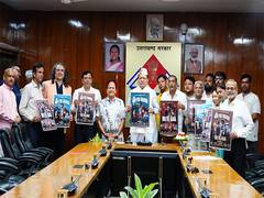
      
       CM Pushkar Singh Dhami unveils film 'Baulaya Kaka' poster 
      
      