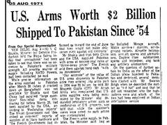 
      
      Army recalls details of $2 bn US-Pak arms deal before 1971 war
      
      