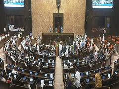 
      
      Rajya Sabha adopts resolution to extend President Rule in Manipur
      
      