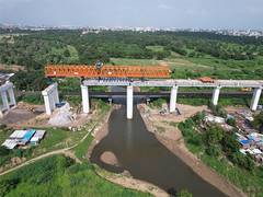
      
      Mumbai-Ahmedabad Bullet Train: Bridge on Vishwamitri Rive
      
      