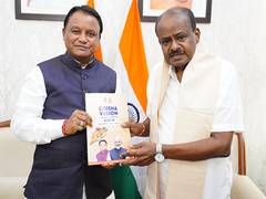 
      
      Odisha CM calls on Union Minister HD Kumaraswamy
      
      