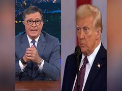 
      
      Donald Trump calls host Stephen Colbert talentless
      
      