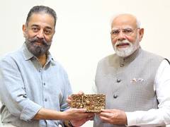 
      
      Kamal Haasan meets PM Modi
      
      