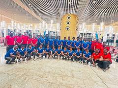 
      
      Indian men's hockey team leaves for 4-match series in Australia
      
      