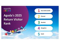 
      
      Agoda's 2025 Return Visitor Rank Unveils Cities Across India
      
      