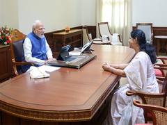 
      
      DMK MP Kanimozhi meets PM Modi in Delhi
      
      