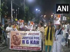 
      
      WBJDF hold protest rally demanding justice for RG Kar rape victim
      
      