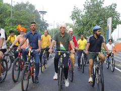 
      
      Mansukh Mandaviya leads 35th Fit India Sundays on Cycle
      
      