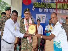
      
      Jhagaru Gour Memorial Football tournament kicks off in Assam
      
      