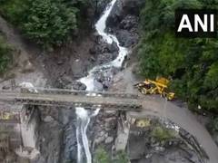 
      
      Bridge connecting Uttarkashi to Harsil reconstructed after Uttark
      
      