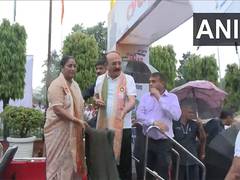 
      
      Delhi CM Rekha Gupta, along with Education Minister Soods, flags
      
      