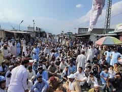 
      
      55,000 displaced and 400,000 trapped under curfew in Bajaur 
      
      