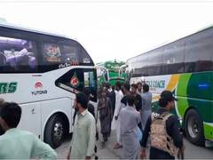 
      
      Karachi–Makran passenger coaches halted at Uthal
      
      