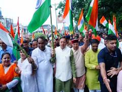 
      
      Uttarakhand CM Dhami leads Tiranga Yatra ahead of I-Day
      
      